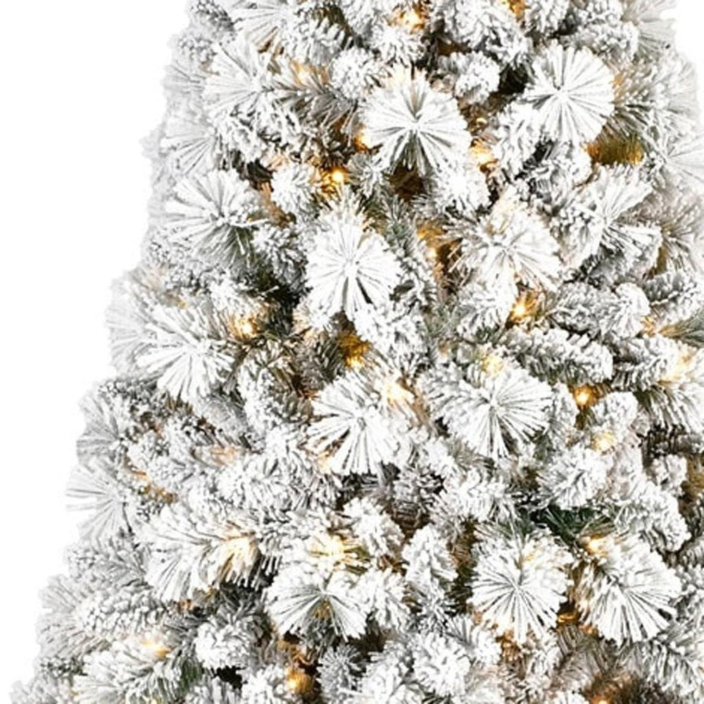 4' White Pre Lit Full Pine Christmas Tree — view 11