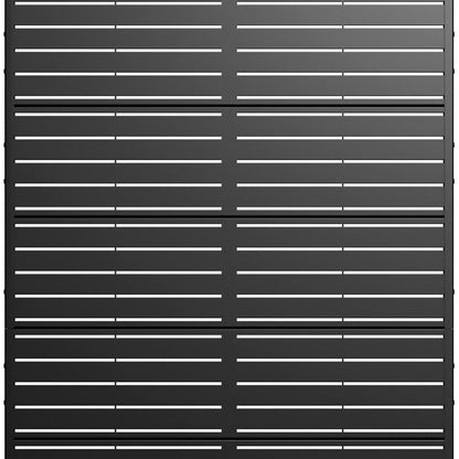 72" Black Metal Six Panel Screen Room Divider HomeRoots