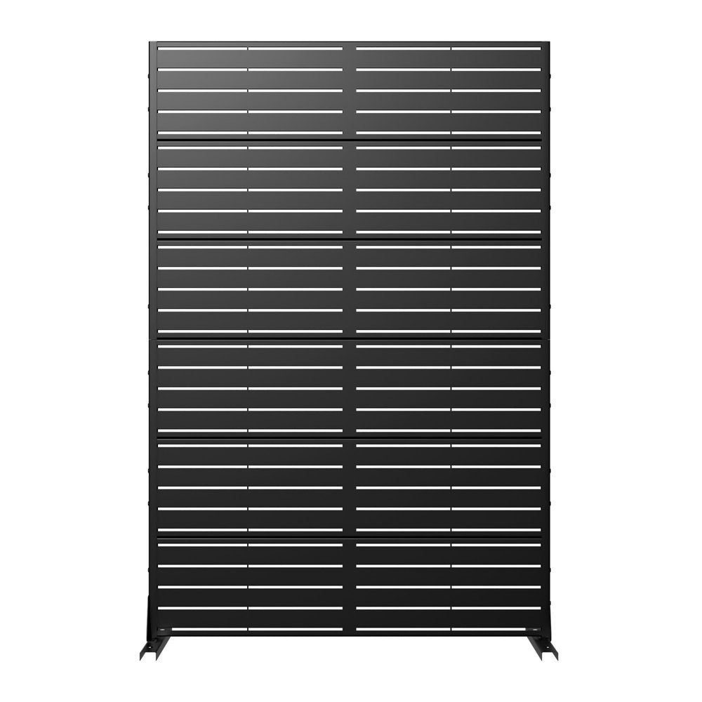 72" Black Metal Six Panel Screen Room Divider HomeRoots
