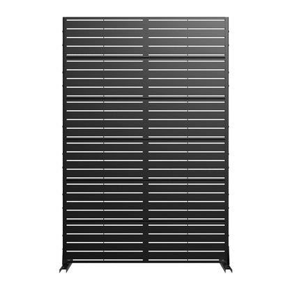 72" Black Metal Six Panel Screen Room Divider HomeRoots