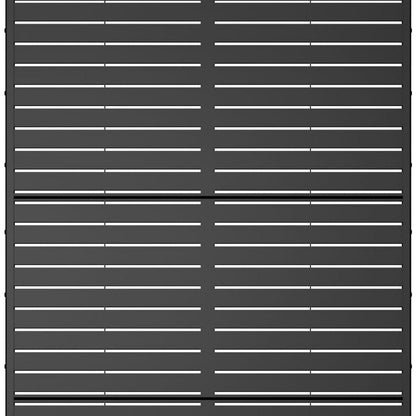72" Black Metal Six Panel Screen Room Divider HomeRoots