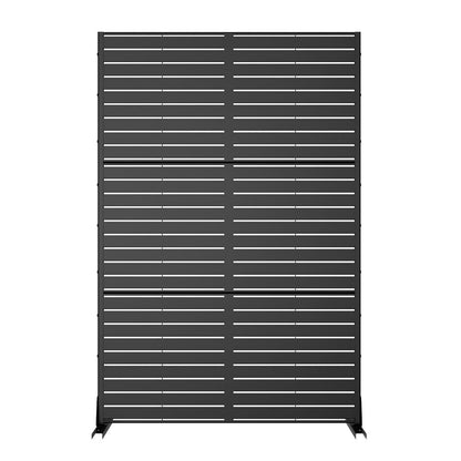 72" Black Metal Six Panel Screen Room Divider HomeRoots