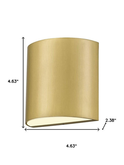Brass LED Dimmable Outdoor Hanging Light HomeRoots