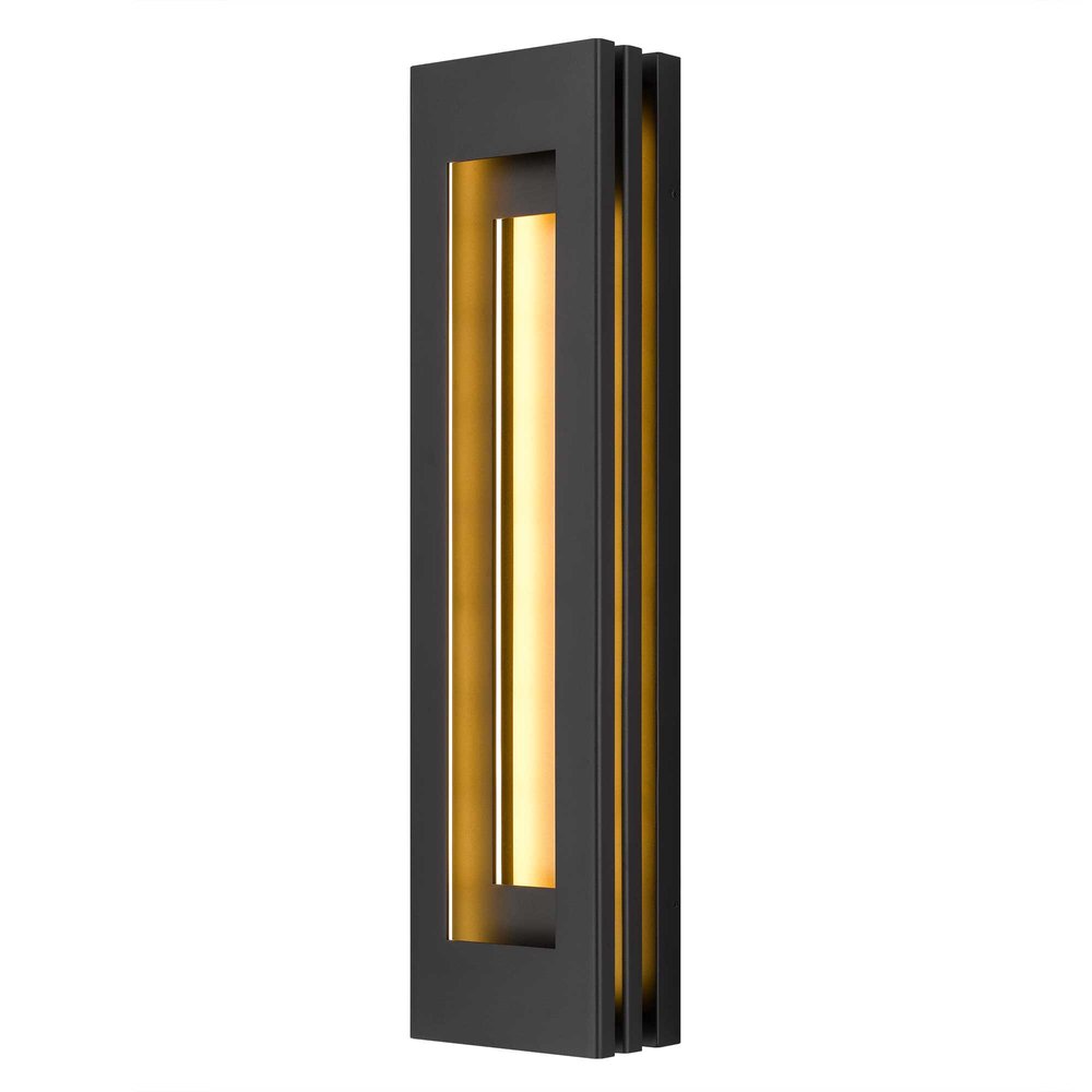 Black LED Dimmable Outdoor Hanging Light HomeRoots