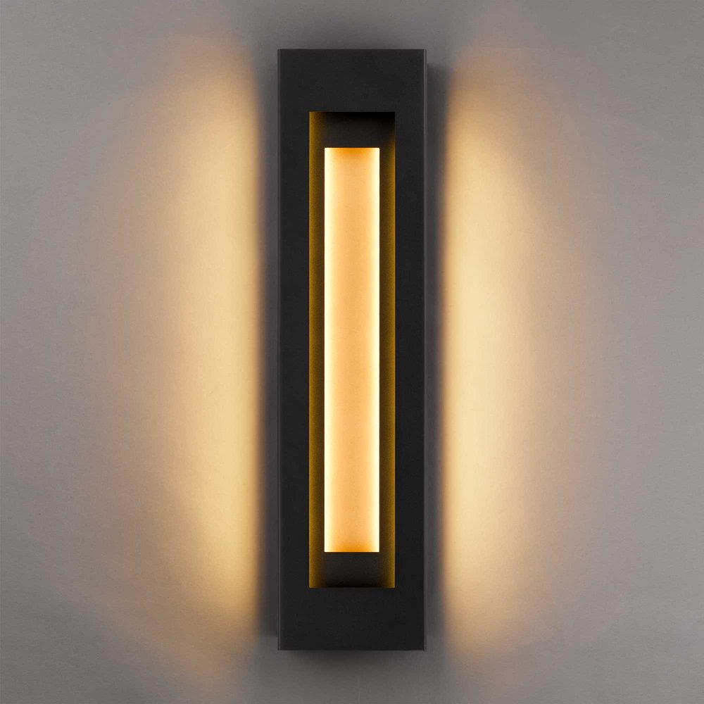 Black LED Dimmable Outdoor Hanging Light — view 3