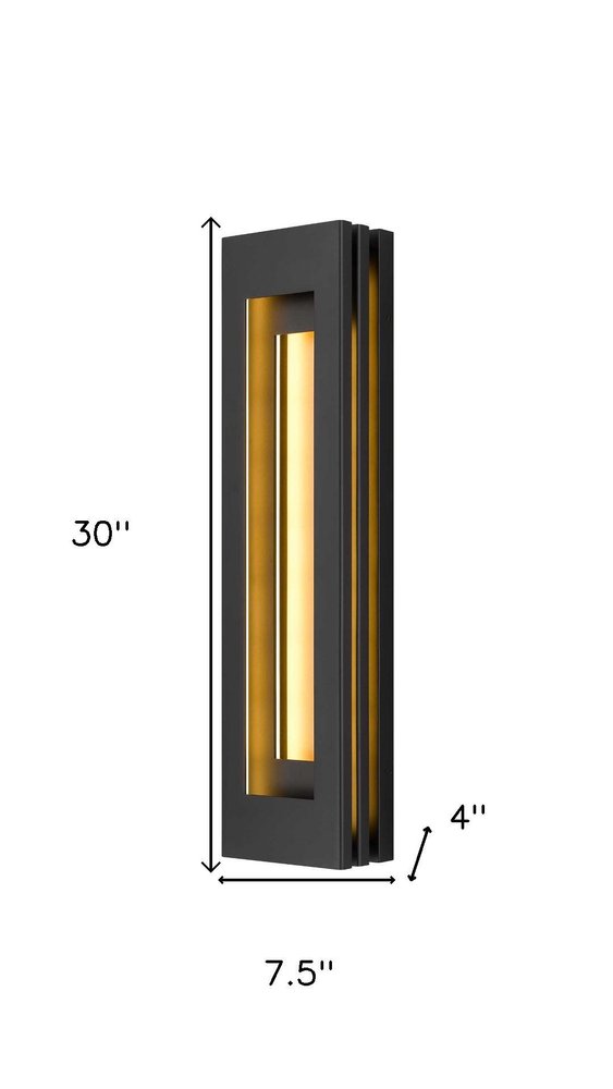 Black LED Dimmable Outdoor Hanging Light — view 7