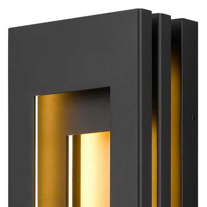 Black LED Dimmable Outdoor Hanging Light HomeRoots