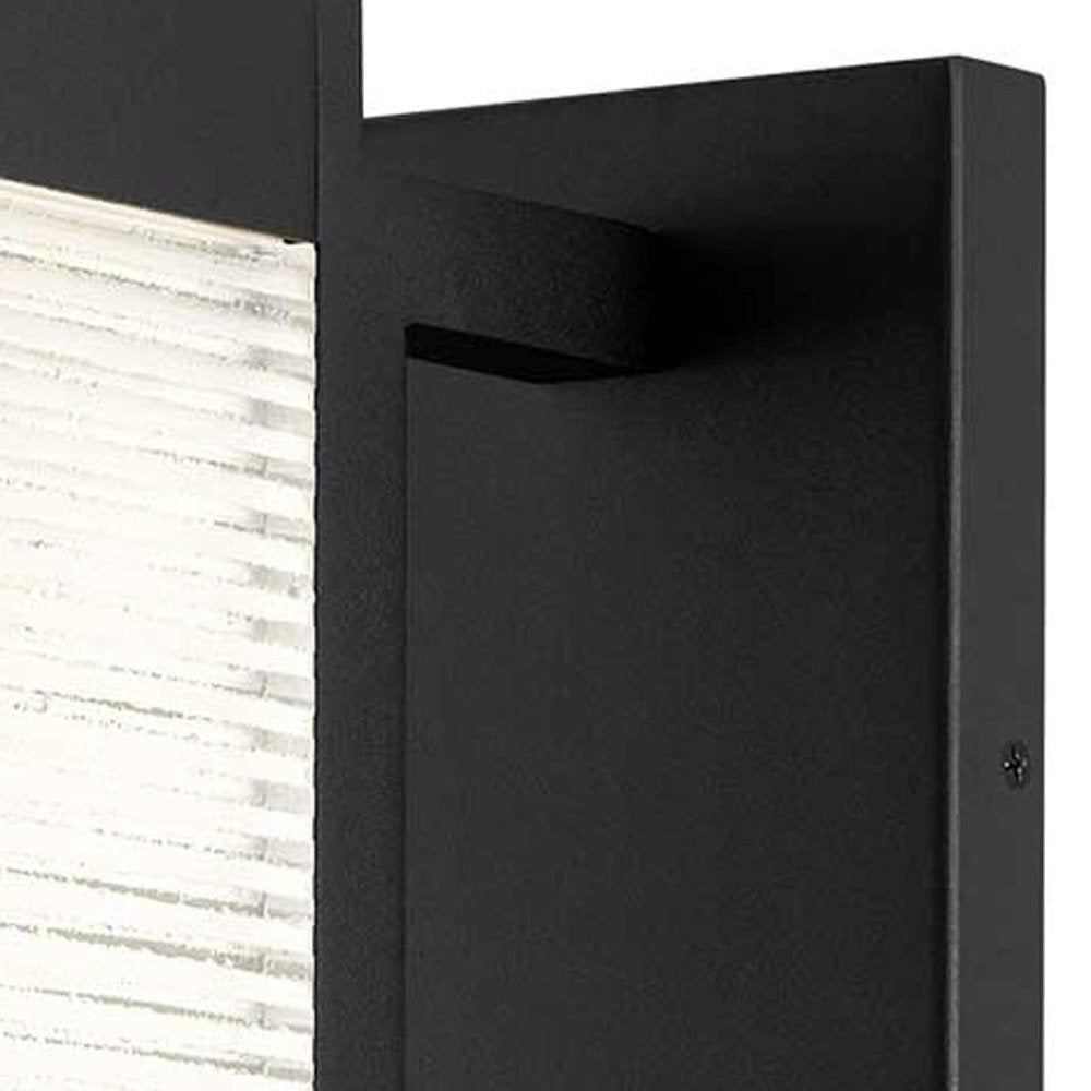 Black Crackled LED Dimmable Outdoor Hanging Light — view 6