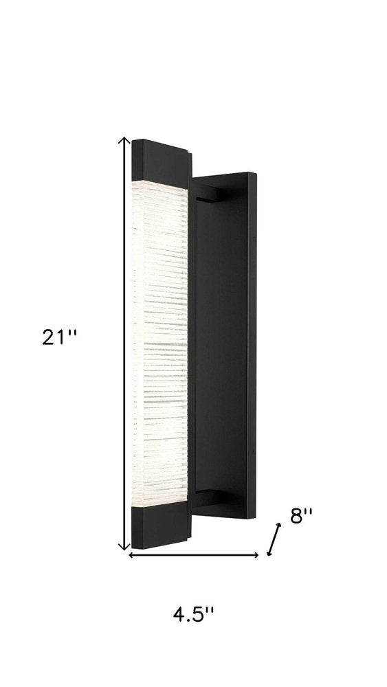 Black Crackled LED Dimmable Outdoor Hanging Light — view 7
