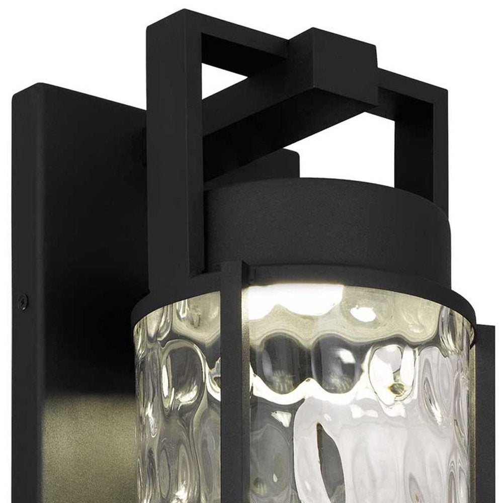 Black Hammered LED Dimmable Outdoor Hanging Light — view 5