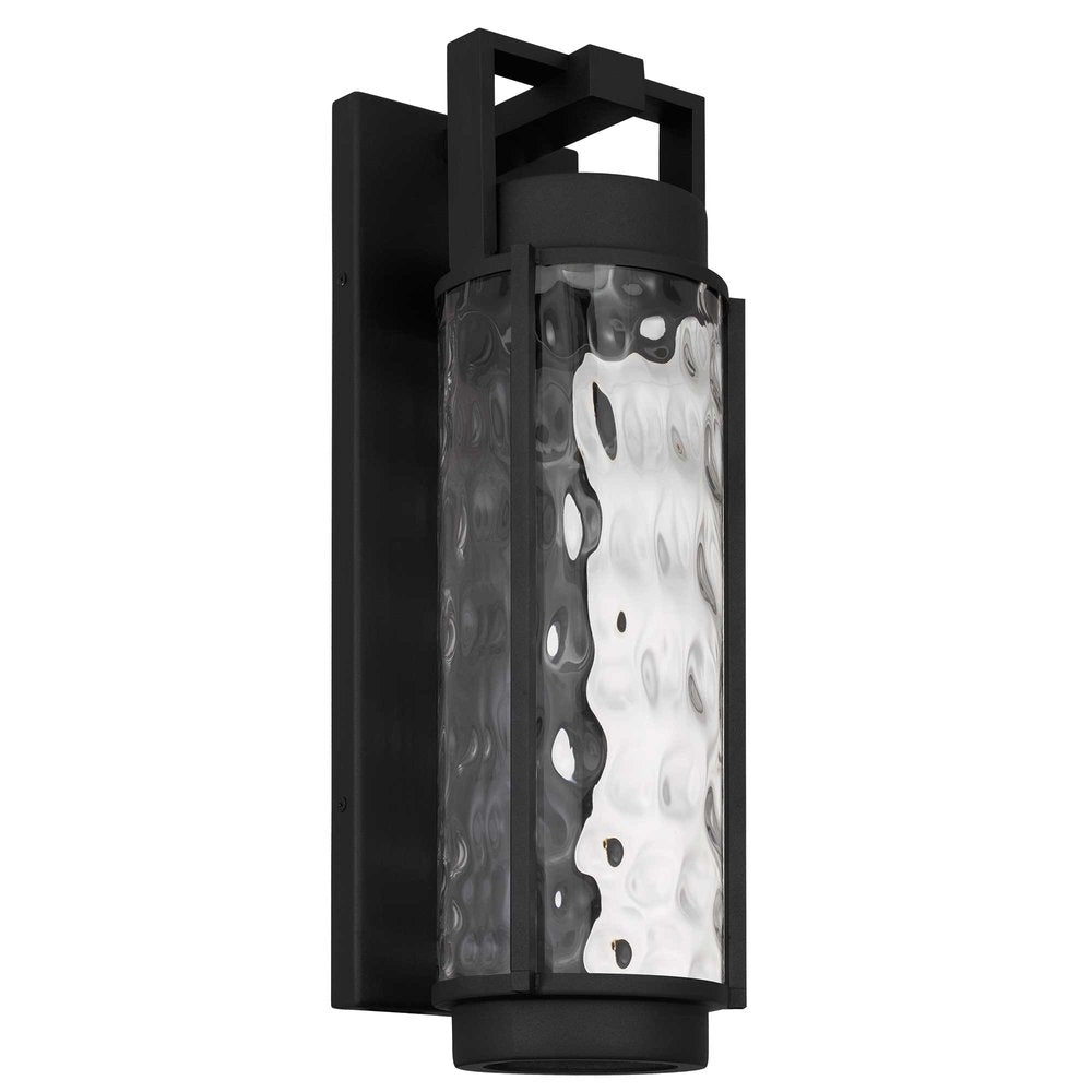 Black Hammered LED Dimmable Outdoor Hanging Light — view 2