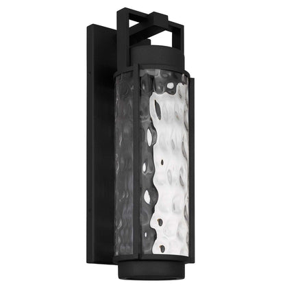 Black Hammered LED Dimmable Outdoor Hanging Light