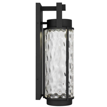Black Hammered LED Dimmable Outdoor Hanging Light