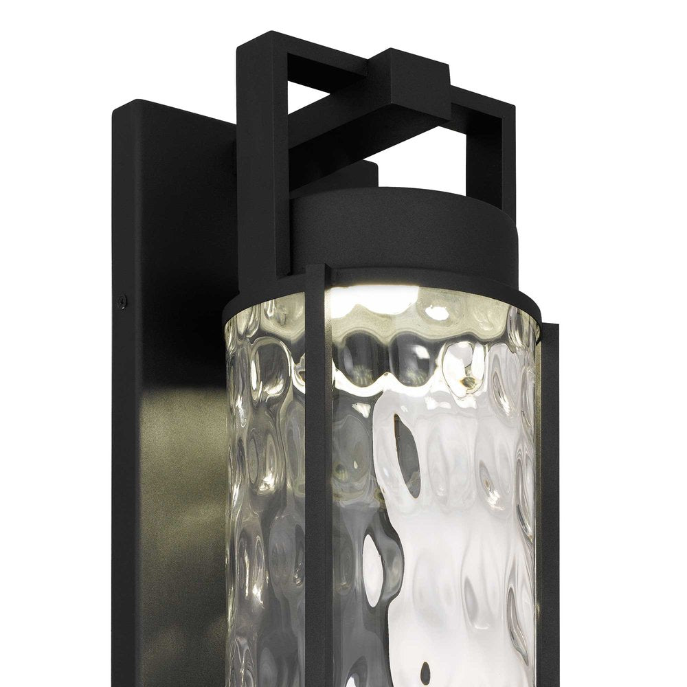 Black Hammered LED Dimmable Outdoor Hanging Light — view 4