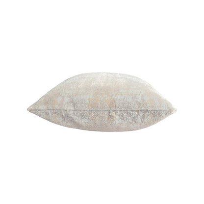 20" Beige And Gray Abstract Polyester Blend Throw Pillow Cover