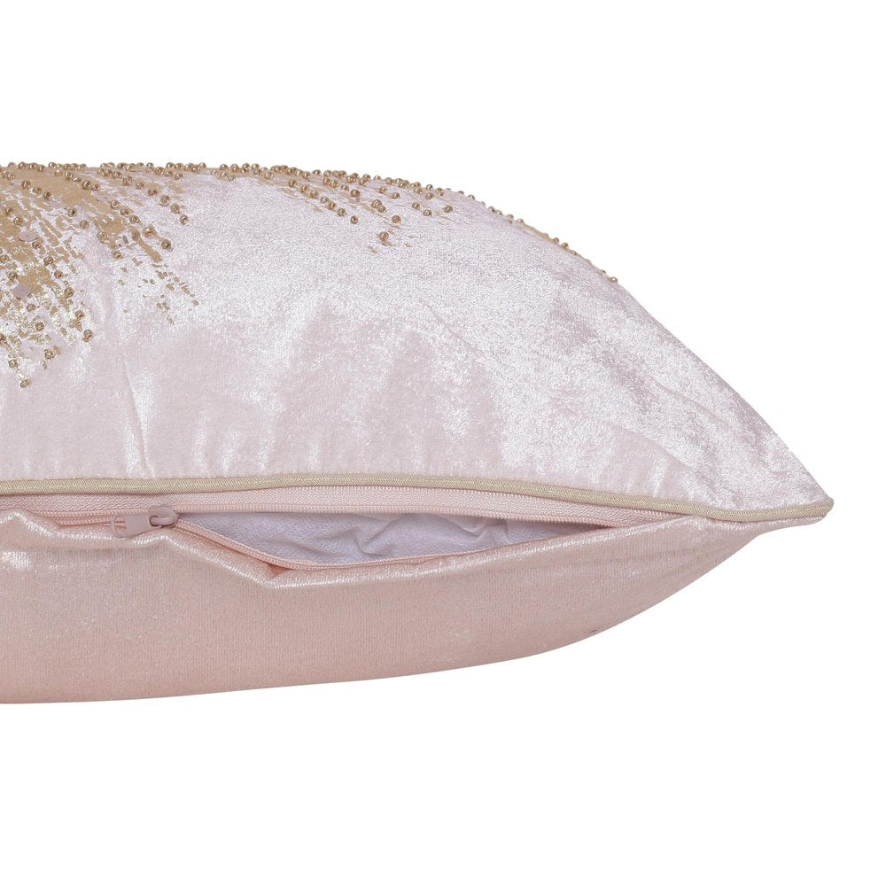 16" X 24" Gold And Pink Lumbar Abstract Throw Pillow Cover with Glitter — view 11