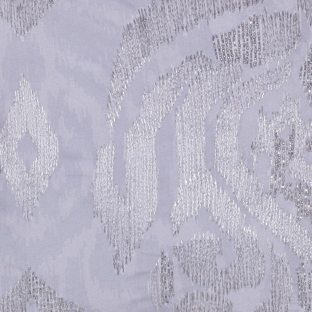 20" Silver And Gray Abstract Throw Pillow Cover