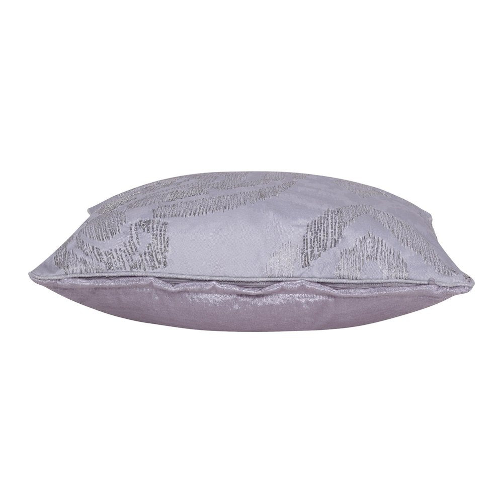 20" Silver And Gray Abstract Throw Pillow Cover — view 10
