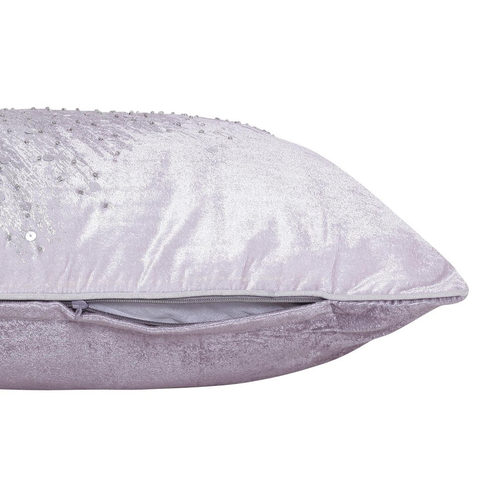 16" X 24" Gray And Silver Lumbar Throw Pillow Cover with Texture — view 11