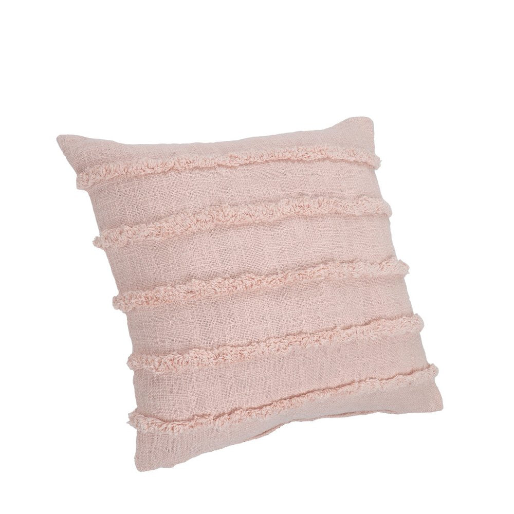 Set of Two 20" Pearl Striped Cotton Throw Pillow Covers with Tufts — view 7