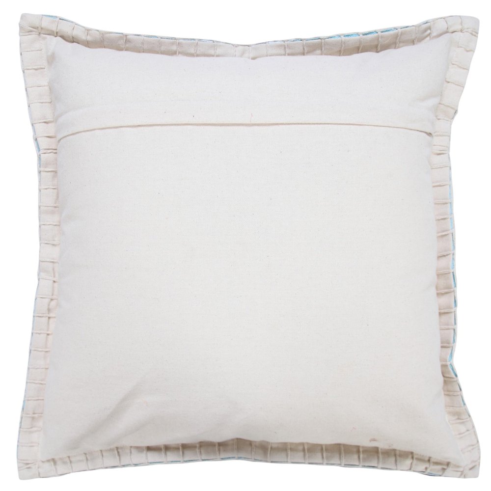Set of Two 20" X 20" Blue Lumbar Cotton Throw Pillow Covers — view 4