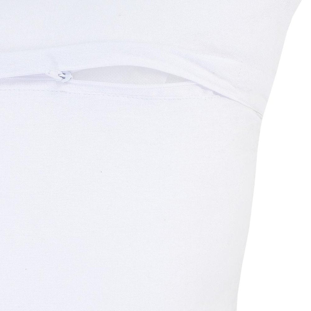 Set of Four 18" X 18" Yellow And Blue Lumbar Beach Chevron Cotton Throw Pillow Covers — view 5