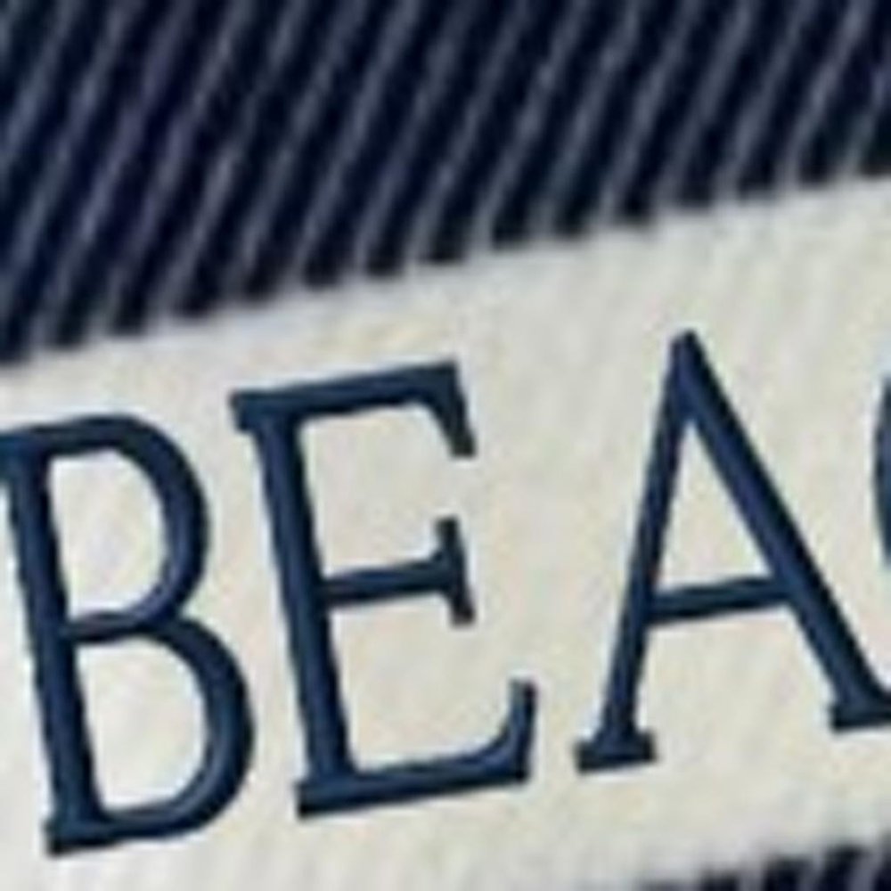 55" X 70" Navy Blue And White Stripe Cotton Beach House Embroidered Throw Blanket with Fringe HomeRoots