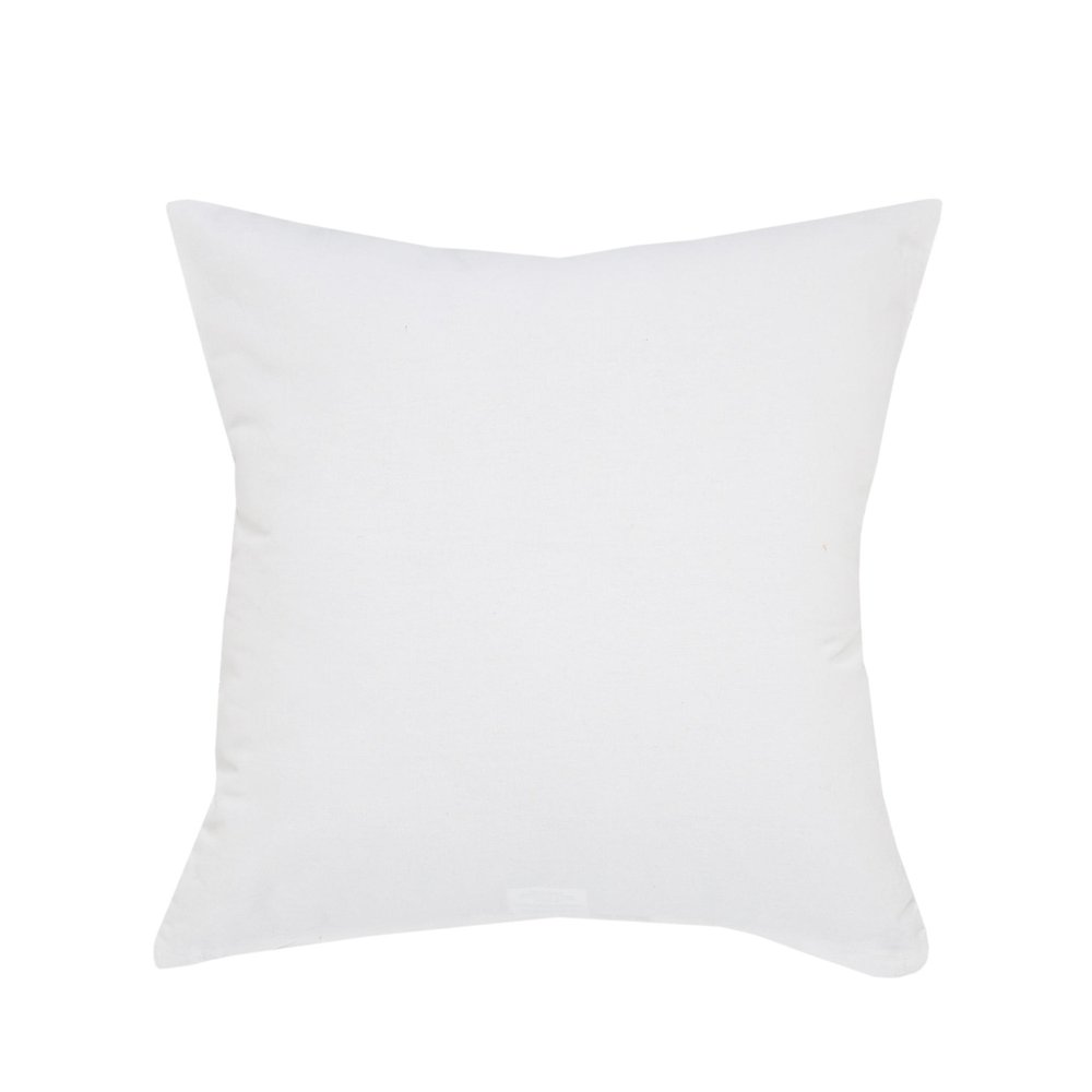 20" White And Silver Beach Cotton Throw Pillow Cover — view 6