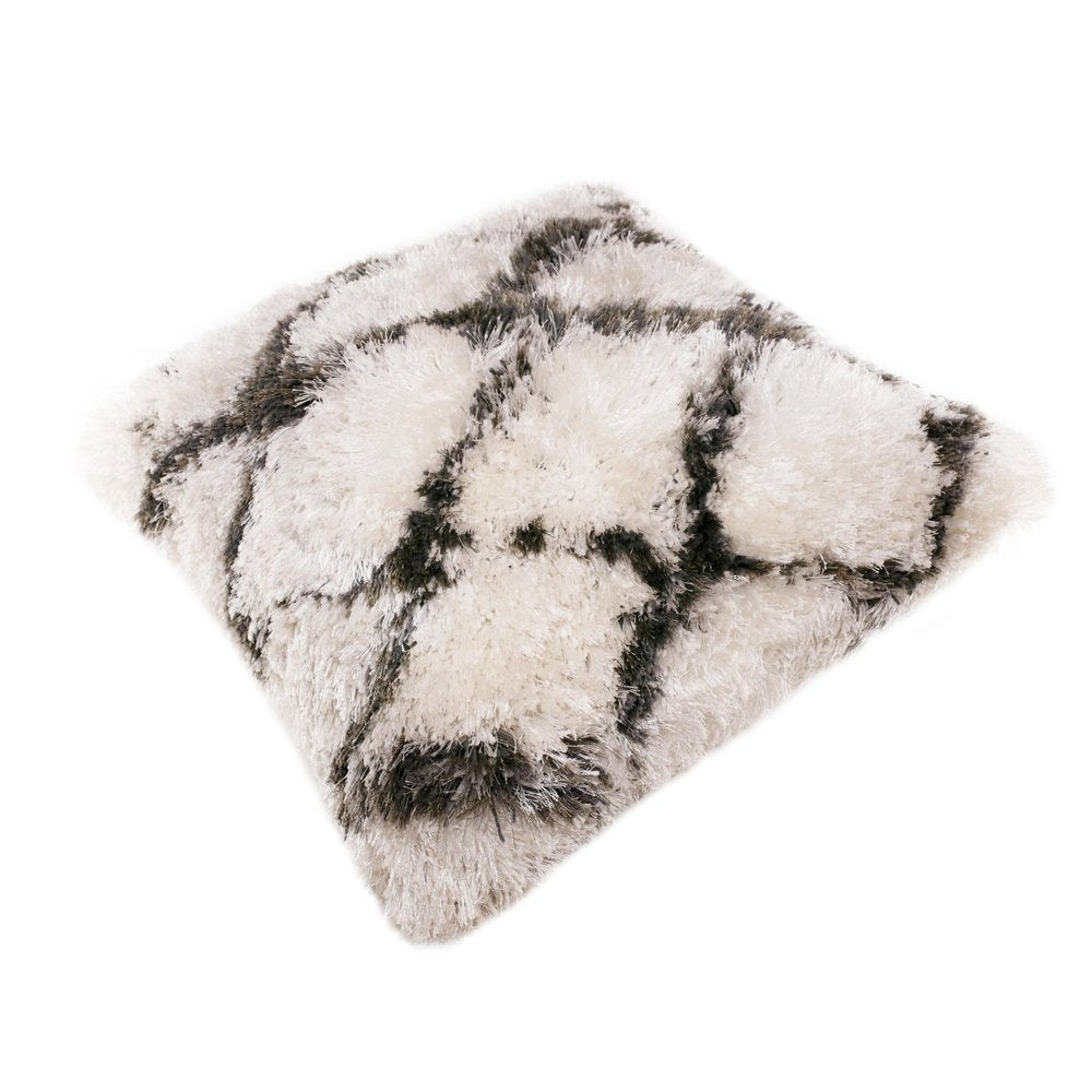 20" White And Black Diamond Throw Pillow Cover — view 5