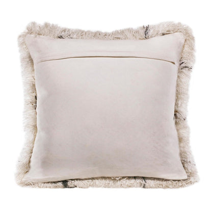 20" White And Black Diamond Throw Pillow Cover