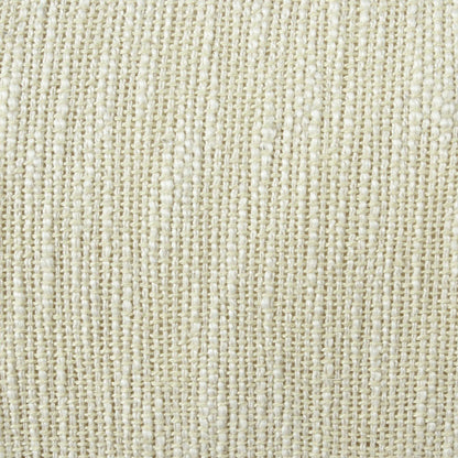14" X 36" White And Yellow Lumbar Cotton Throw Pillow Cover with Fringe