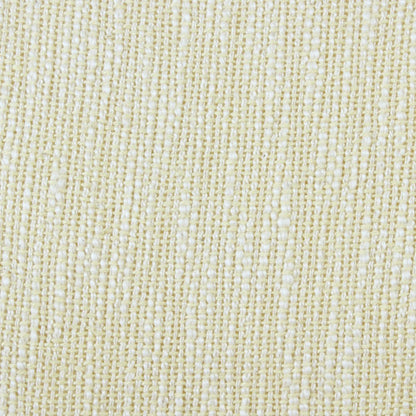 20" White And Yellow Cotton Throw Pillow Cover with Fringe