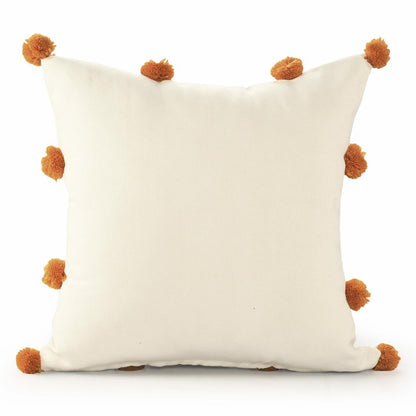 20" Beige And Orange The Beach Is Where I Belong Beach Throw Pillow Cover