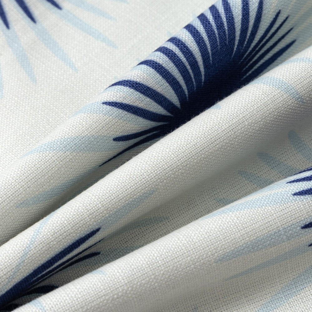 22" Navy Blue And White Floral Throw Pillow — view 10