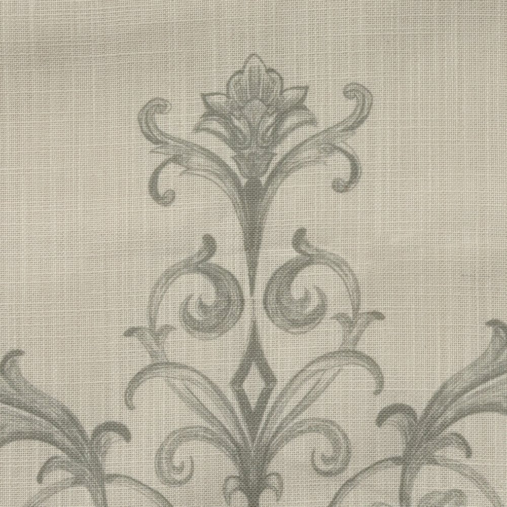 20" Sage And Ivory Damask Recycled Poly Linen Throw Pillow — view 5