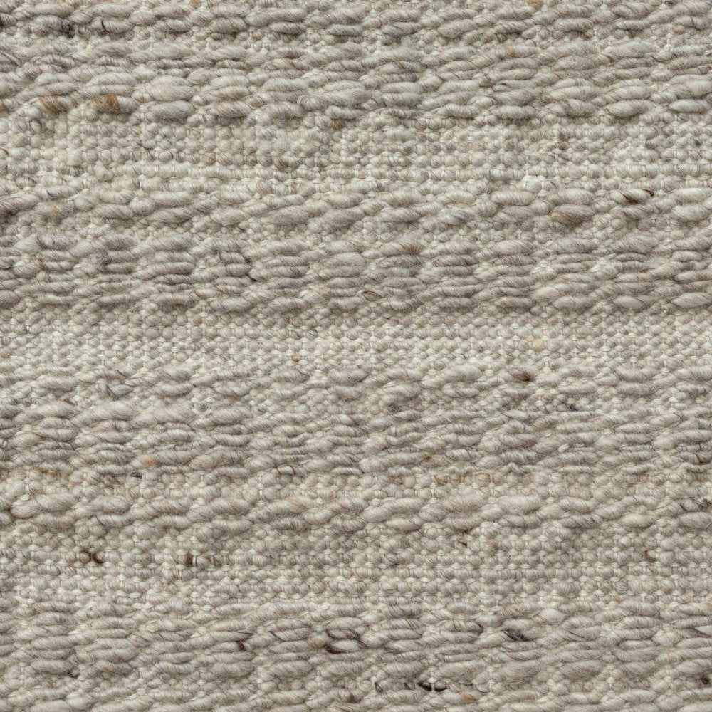 24" Beige Wool Throw Pillow