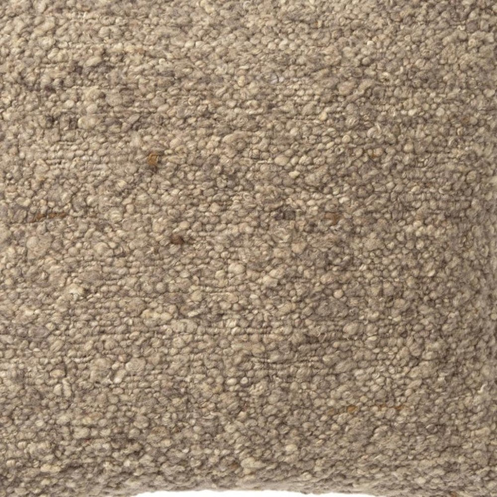 24" Brown Wool Throw Pillow — view 6