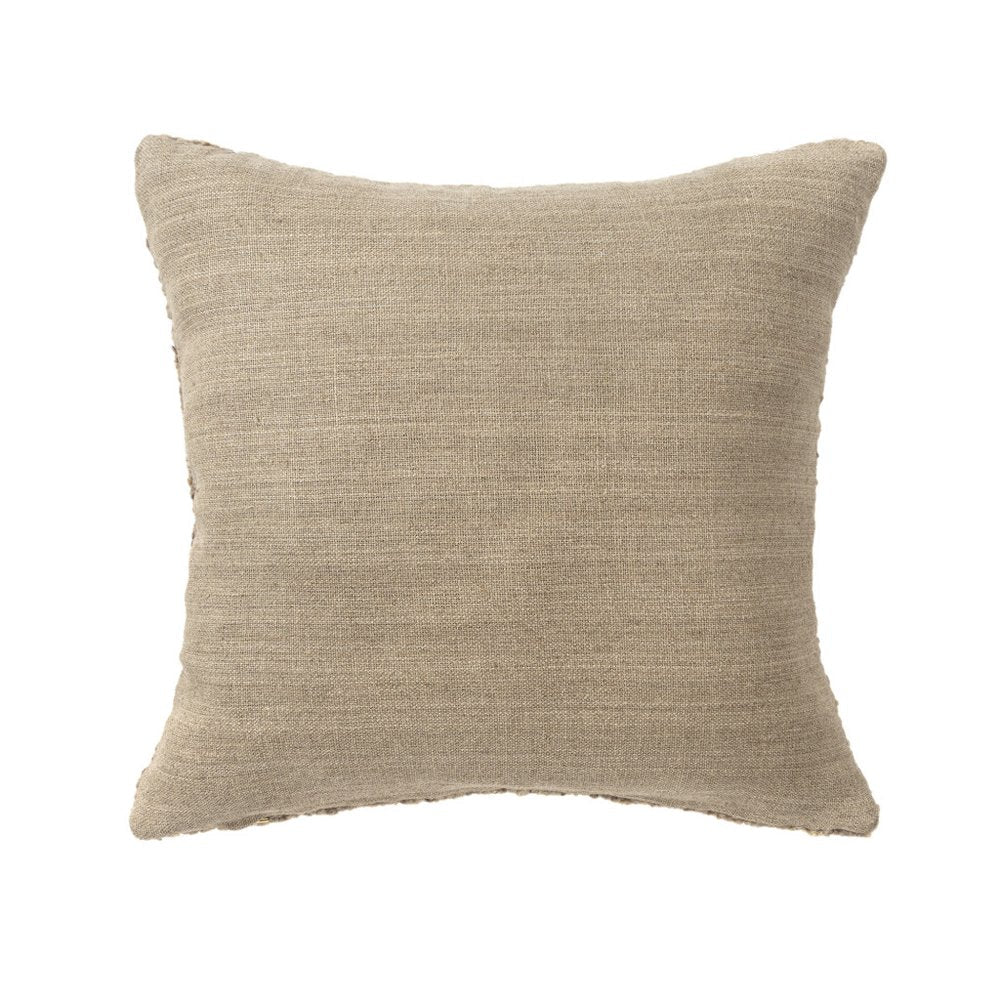24" Brown Wool Throw Pillow — view 4