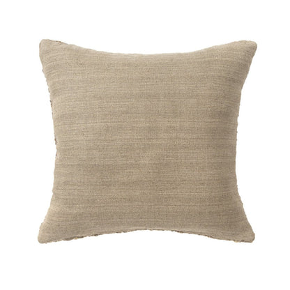 24" Brown Wool Throw Pillow