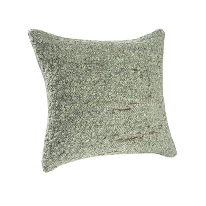24" Green Wool Throw Pillow HomeRoots