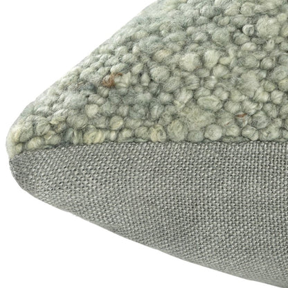 24" Green Wool Throw Pillow HomeRoots