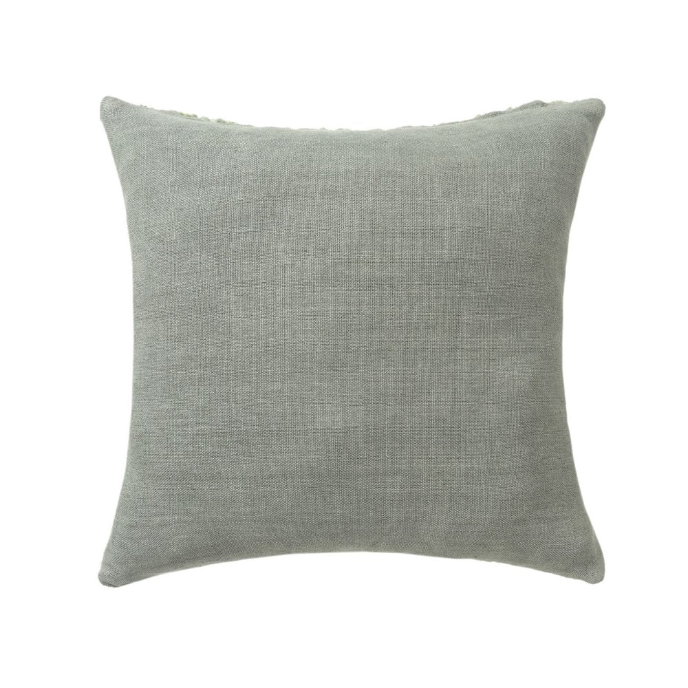 24" Green Wool Throw Pillow — view 4