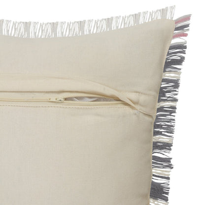 Set of Two 20" Gray And Light Gray Diamond Cotton Throw Pillows