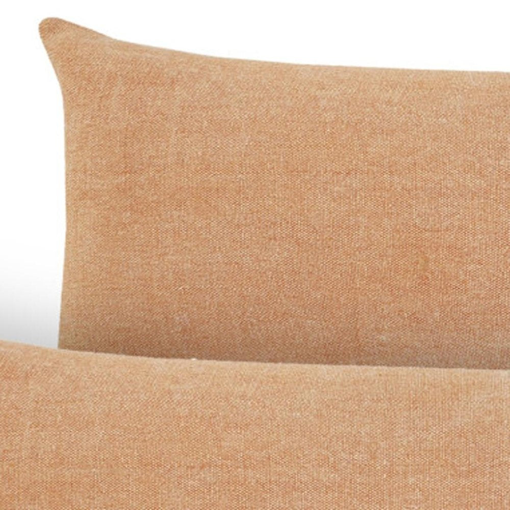 Set of Two 14" X 36" Brown Lumbar Cotton Throw Pillows — view 5