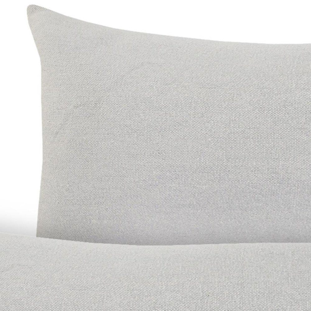 Set of Two 14" X 36" Gray Lumbar Cotton Throw Pillows — view 6