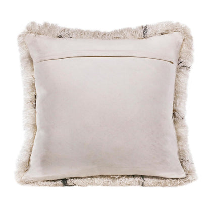 Set of Two 20" White And Black Diamond Throw Pillows