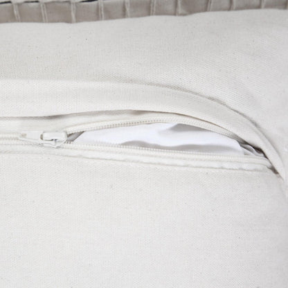 Set of Two 20" Black Cotton Throw Pillows