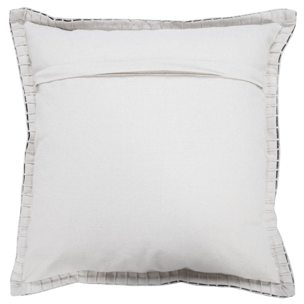 Set of Two 20" Black Cotton Throw Pillows — view 4