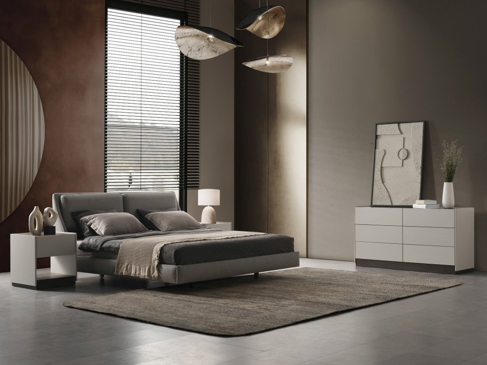 Gray Linen Upholstered Upholstered Queen Bed Frame HomeRoots
