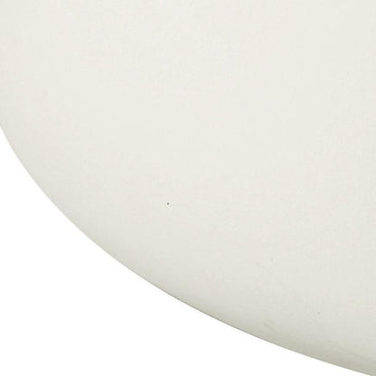 31" White Cement Round Drum Coffee Table HomeRoots